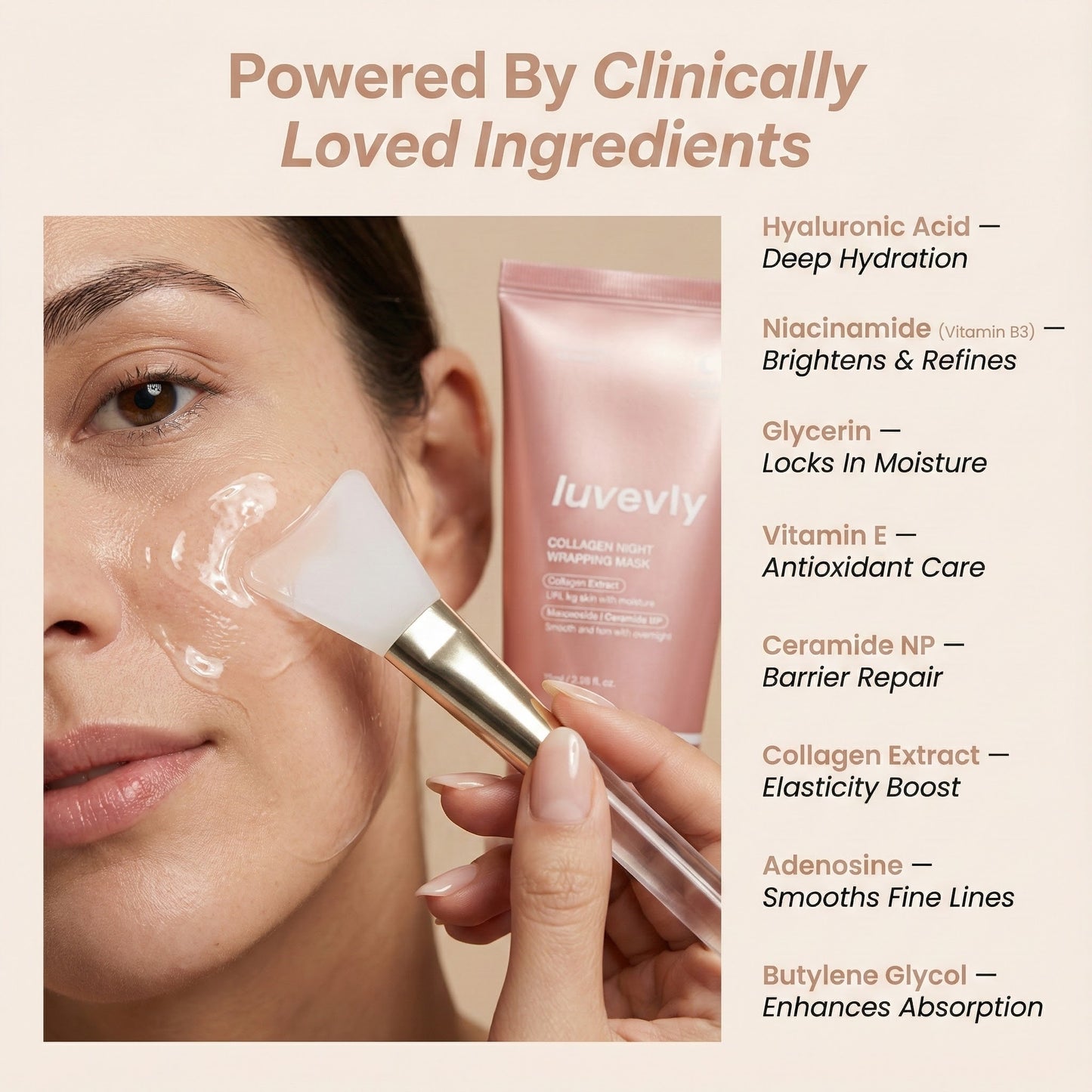 luvevly®  Night Collagen Wrapping Mask