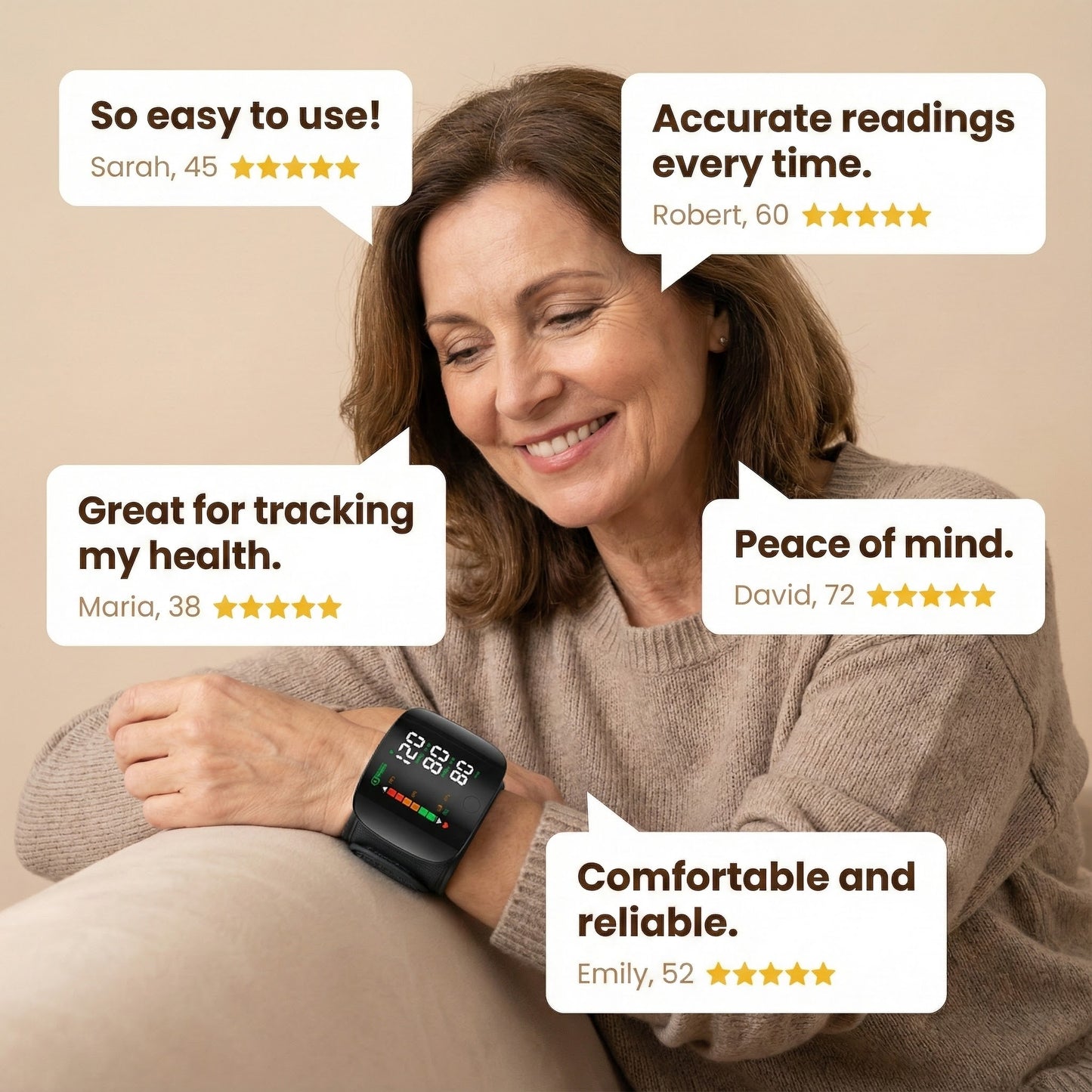 luvevly® Wrist Blood Pressure Reader